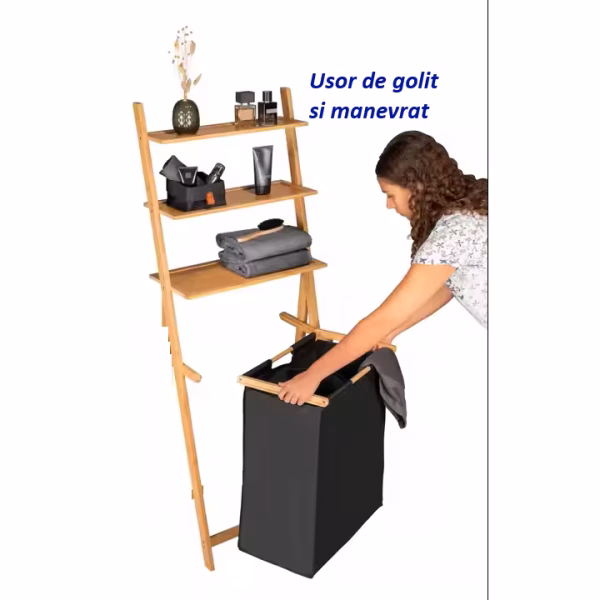 Raft Multifuncţional cu coş de rufe