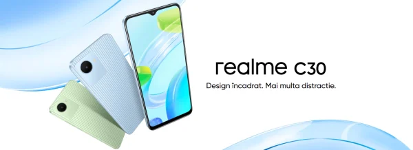 Telefon mobil smartphone Realme C30, Dual SIM, 32GB, 3GB RAM, 4G Lake Blue
