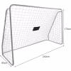 Poarta.Fotbal.05 Poartă de fotbal XXL KickMaster Junior pentru copii 240x170x85 cm cu panou de ţintire pentru antrenament