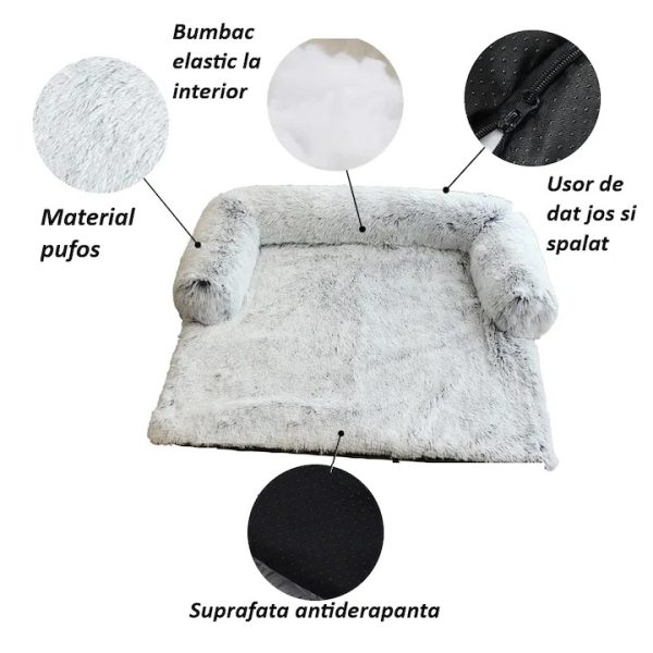PatCatel5 Pat confortabil si protector pentru canapea de catei - SofaBuddy