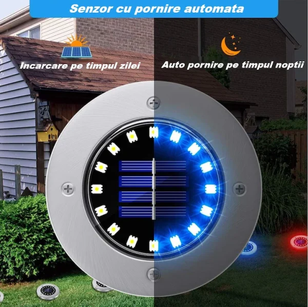 SolarGarden.05 Set 12 Lampi Solare LED SolarGarden 12.5 x 11.5cm