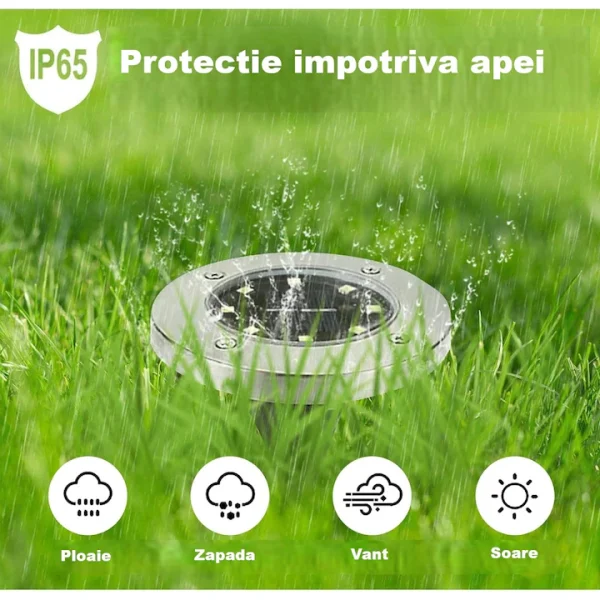 SolarGarden.06 Set 12 Lampi Solare LED SolarGarden 12.5 x 11.5cm