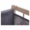CosRufe05 Coş de rufe dublu XXL din lemn, cu 2 compartimente