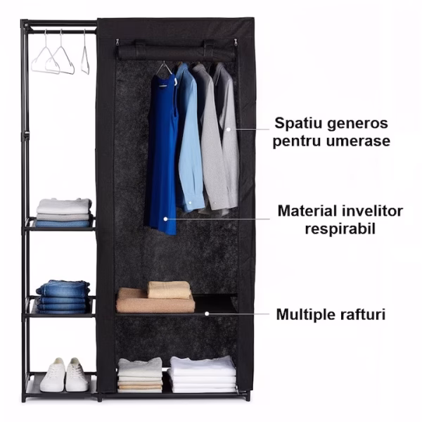 Dulap portabil dublu pentru haine