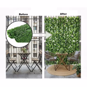 Gard artificial XL cu iederă deasă UV Protect 5 x 0.5 m