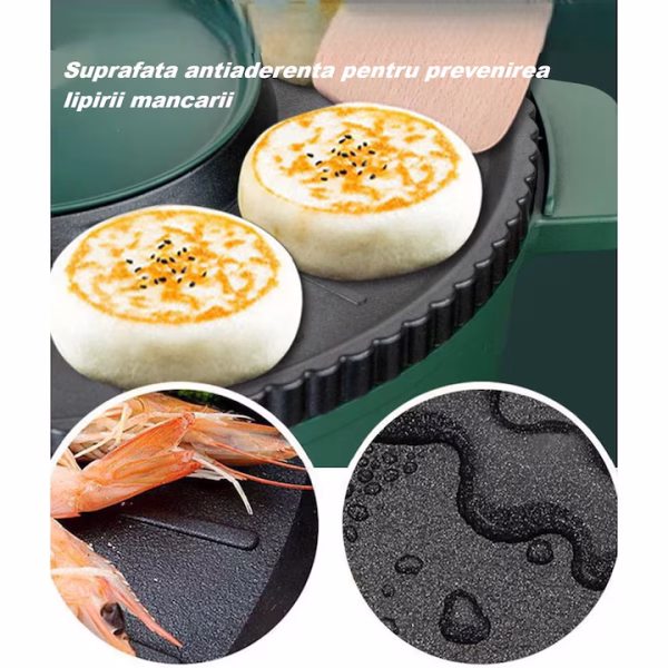 Grătar electric HotPot 1360W multifuncțional