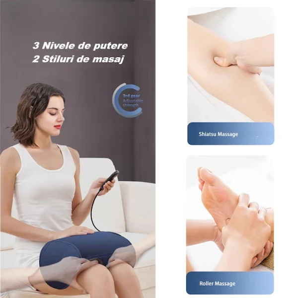 Aparat de masaj Shiatsu Master Pro 4 în 1